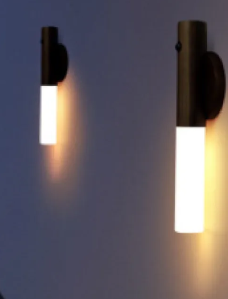 Induction Wall Night Light – Minimalist Wooden Touch Lamp for Bedroom & Hallway