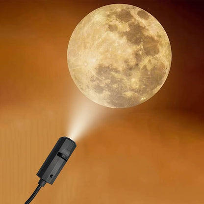 Moon & Earth Projection Lamp – Realistic Space Night Light for Bedroom & Desk