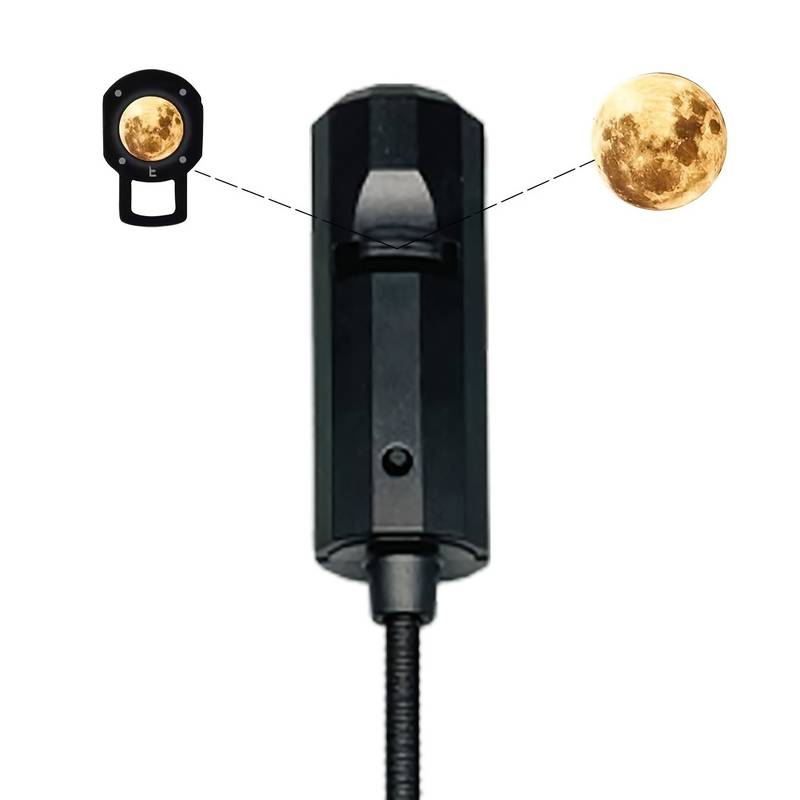 Moon & Earth Projection Lamp – Realistic Space Night Light for Bedroom & Desk