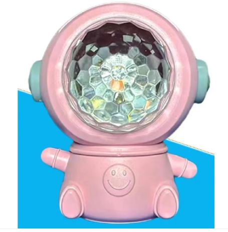 Astronaut Galaxy Star Projector – 360° Rotating Night Sky Light with Bluetooth Speaker