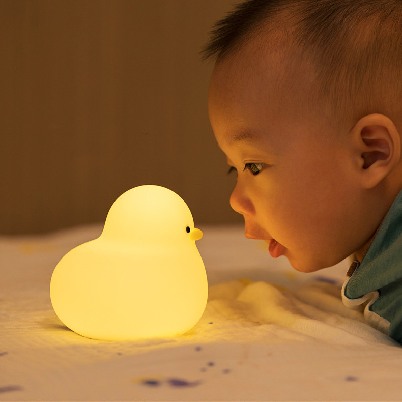 Duck Night Light – Soft Silicone Dimmable LED Lamp for Bedroom & Kids Room