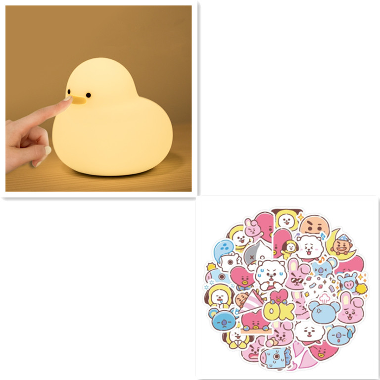 Duck Night Light – Soft Silicone Dimmable LED Lamp for Bedroom & Kids Room