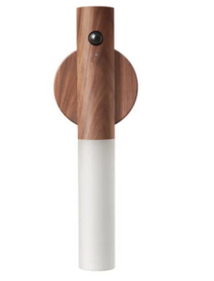 Induction Wall Night Light – Minimalist Wooden Touch Lamp for Bedroom & Hallway