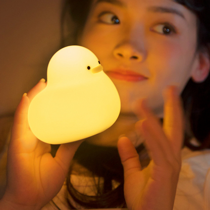 Duck Night Light – Soft Silicone Dimmable LED Lamp for Bedroom & Kids Room