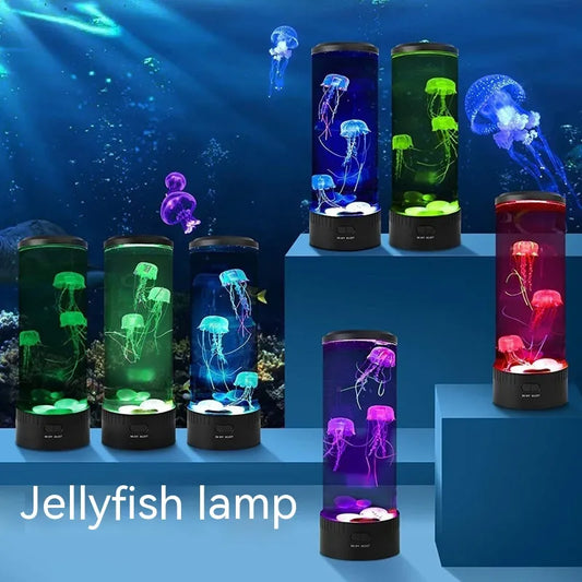 Jellyfish LED Mood Lamp – Color Changing Ambient Night Light for Bedroom & Desk